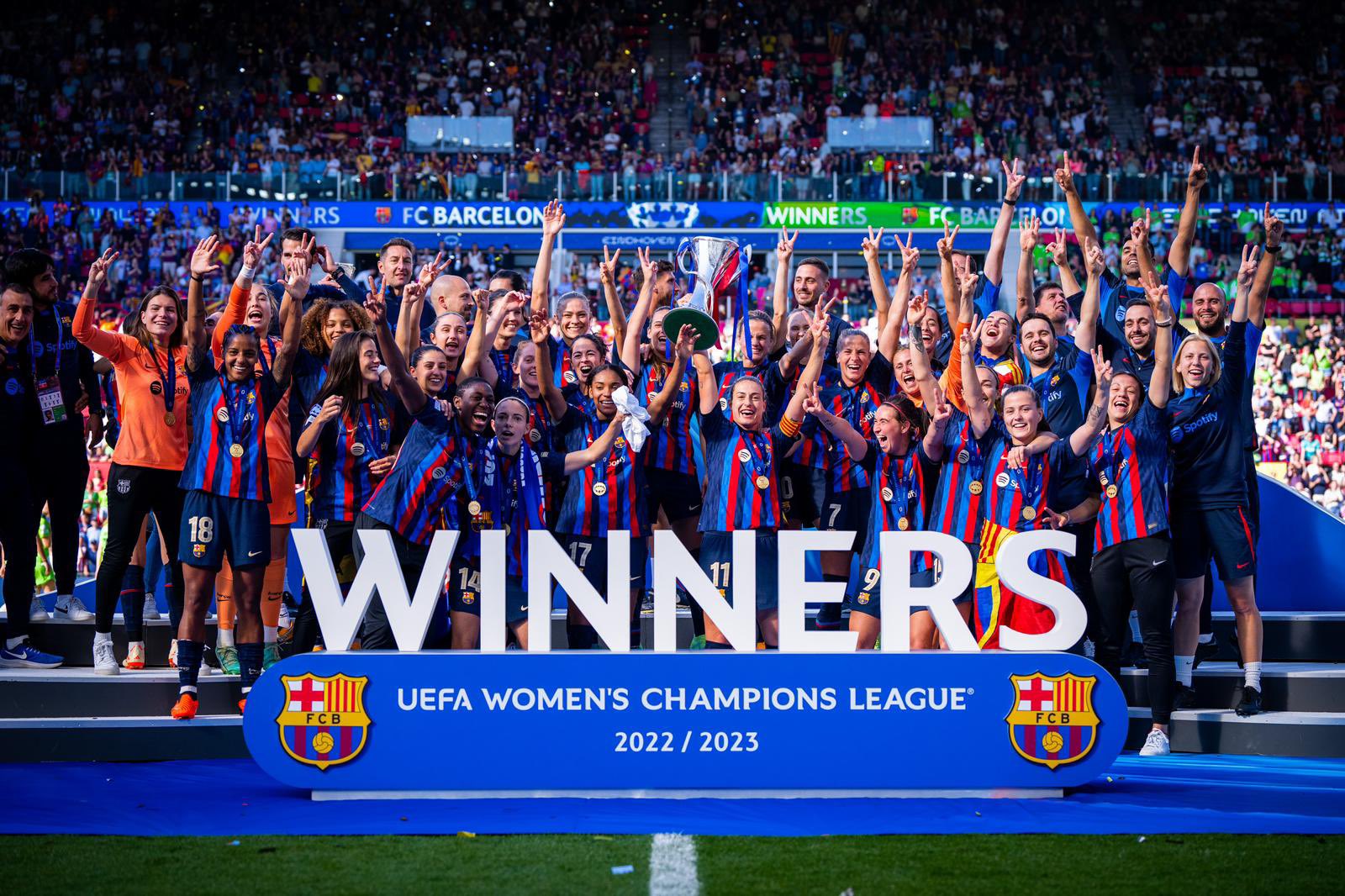 Barcelona women crowned Spanish champions again, taking title for