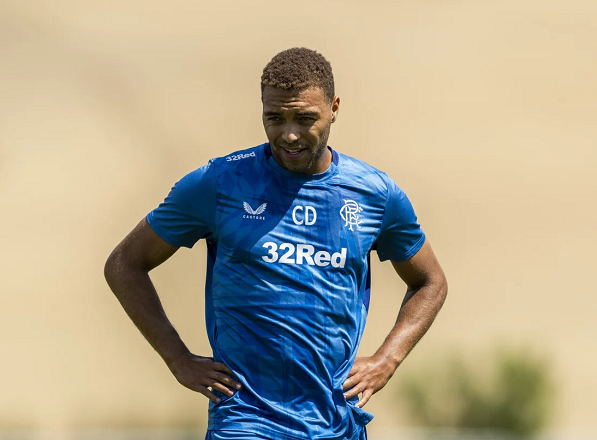 Dessers looks on during training.